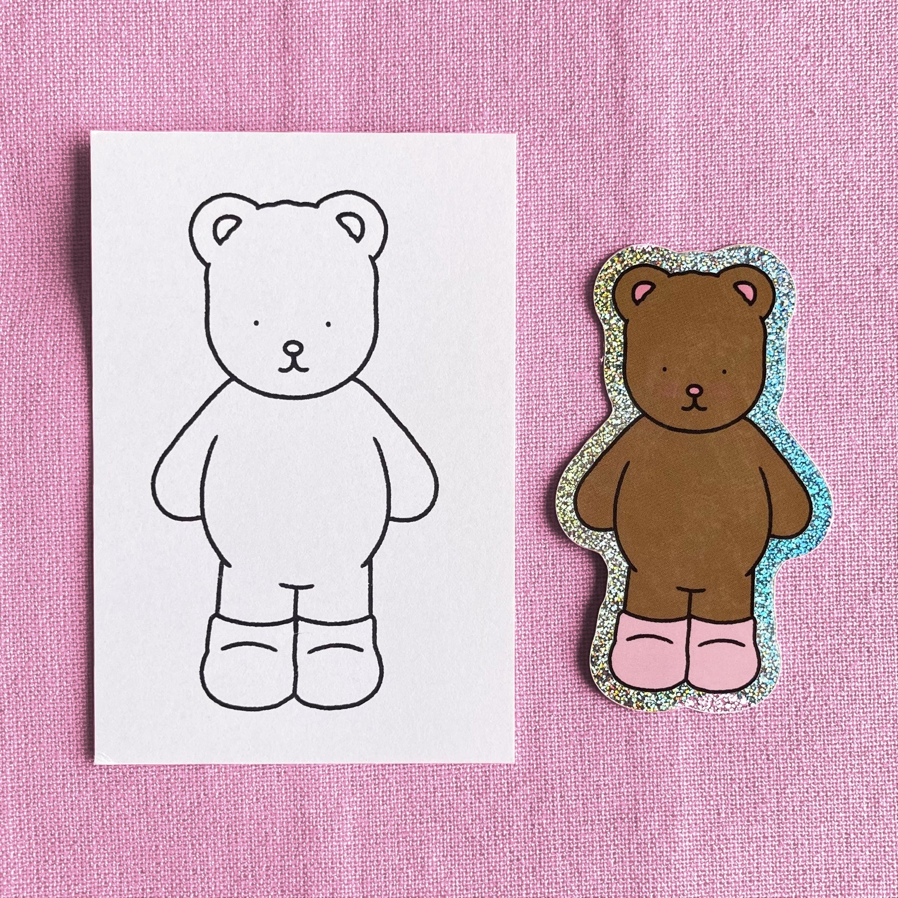 Sticker Glitter Pierre + Cartão Informativo