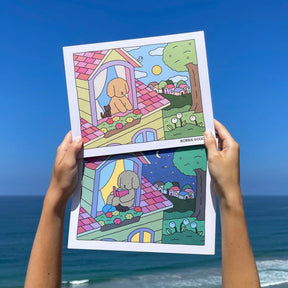 Livro de Colorir Day to Night