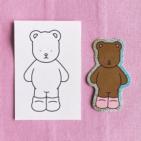 Sticker Glitter Pierre + Cartão Informativo